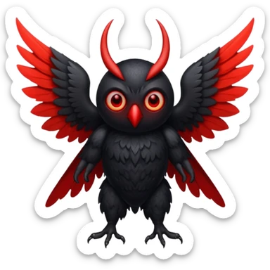 mothman sticker
