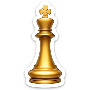 glowing chess piece making a brilliant chess move with sparkles and dynamic motion lines sticker