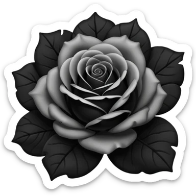 I need black rose emoji sticker