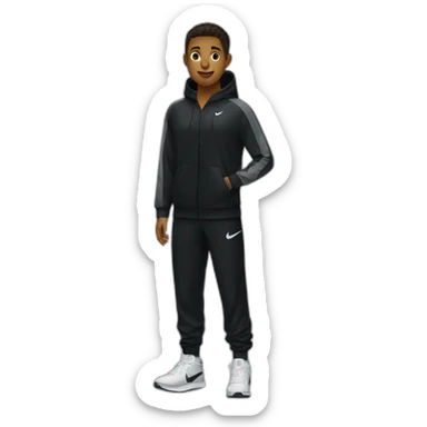 nike black tracksuit sticker