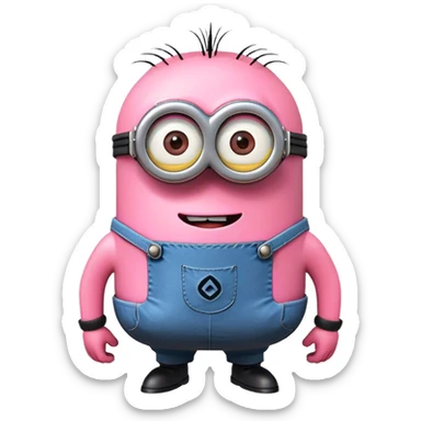 Minions rosa sticker