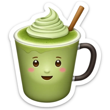 matcha latte sticker