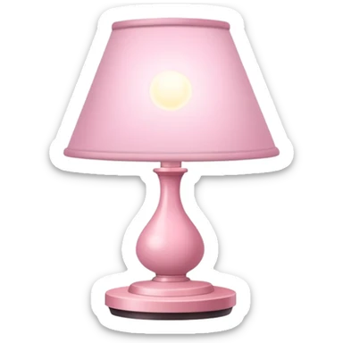 babypink lamp sticker