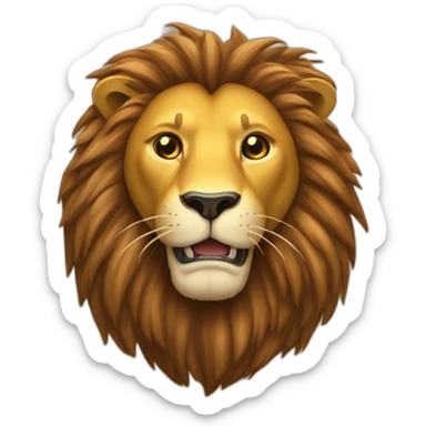 lion qui bois une biere sticker