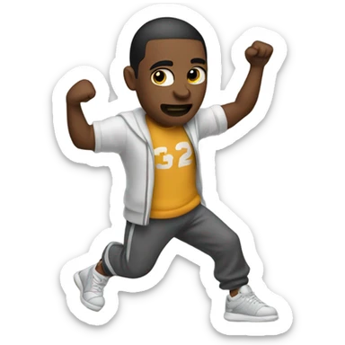 Guy hitting griddy sticker