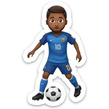 Messi dribbling sticker