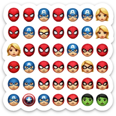 Marvel emoji’s sticker