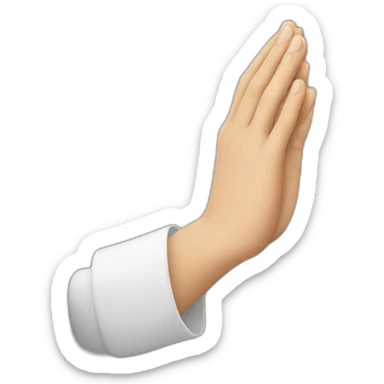 hand pray christian sticker