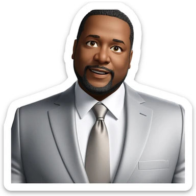 formal attire with beard sticker