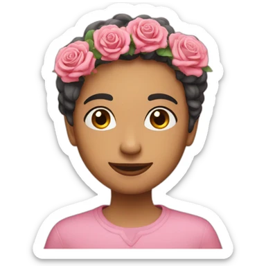 Written Have a nice weekend with a bunches of roses sticker