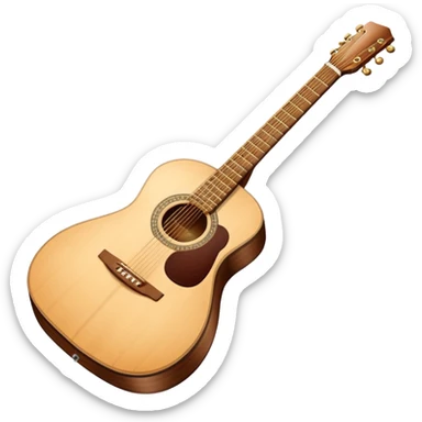 Acoustic guitar sticker