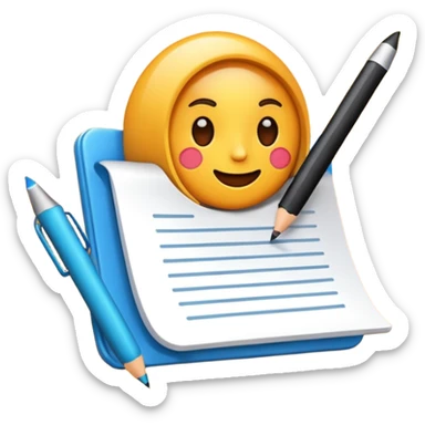 writing blog sticker