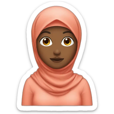 a-girl-with-hijab-play-coral-islad sticker