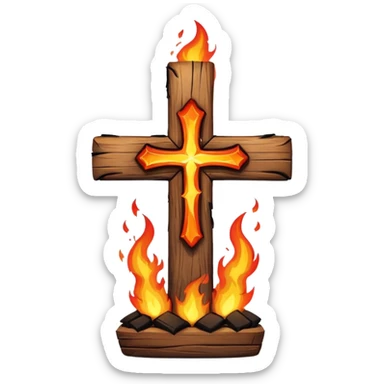 kkk cross symbol sticker