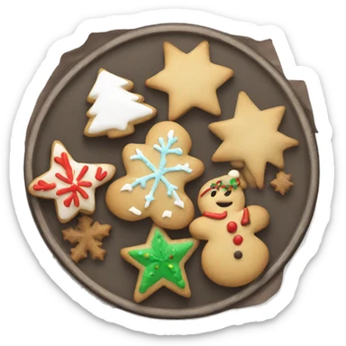 Christmas cookies sticker