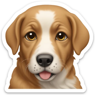 Dog with 2 puppy’s sticker