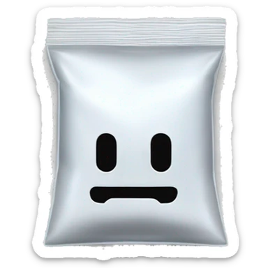 White Salt filling half of a small clear FLUORESCENT baggie with no face   sticker