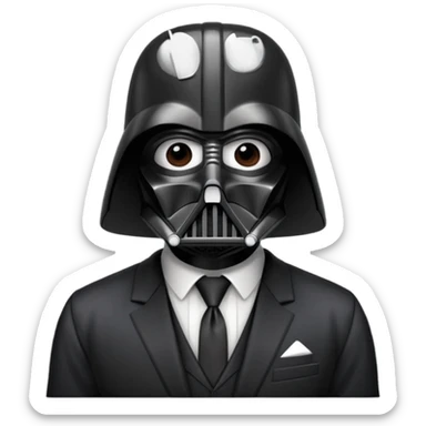 homem de ferro  de darth veder sticker