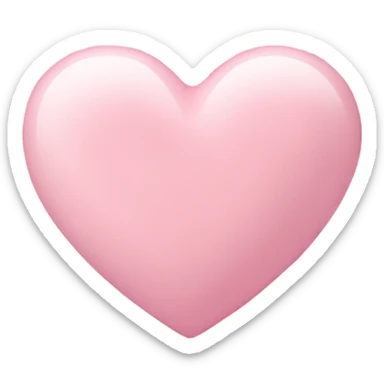 Pastel pink heart sticker