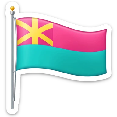 Floptropica flag sticker