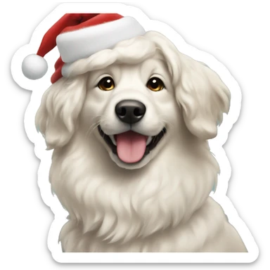 christmas doggy sticker