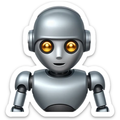 Robot Silent Companion sticker