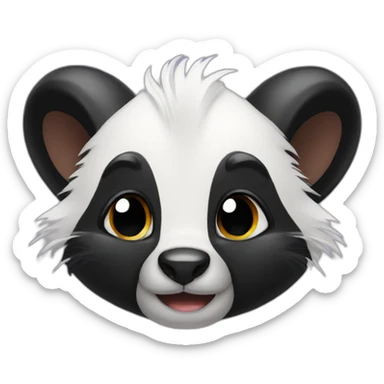 Cute skunk sticker