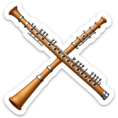 flute traverso sticker