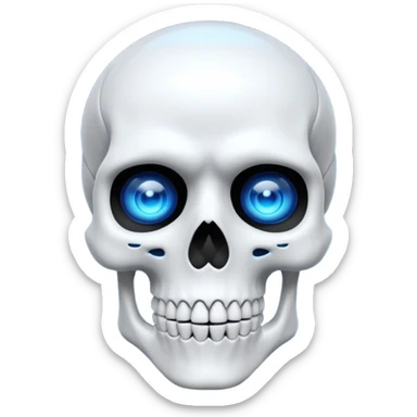 Gojo skeleton sticker