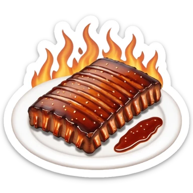 bbq ribs sticker
