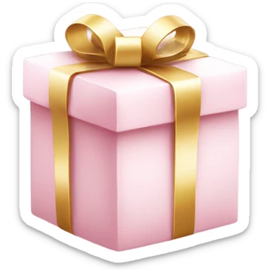 Light pink Christmas gifts under a white Christmas tree  sticker