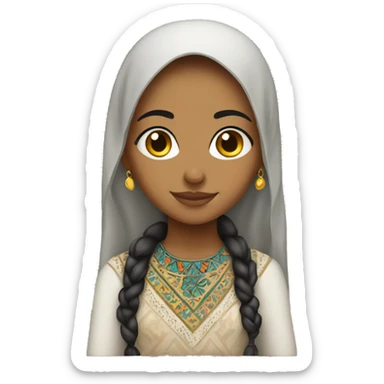 Morrocan girl sticker
