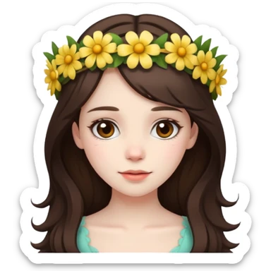 pretty burnette poor girl sticker