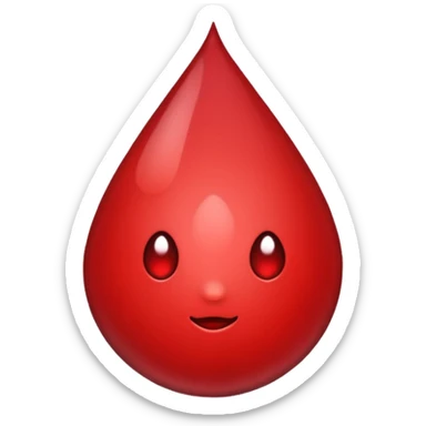 droplet of blood sticker
