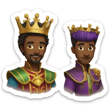 King and Trickster sticker