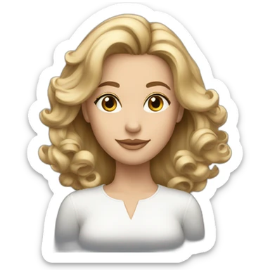 diana dark blonde sticker