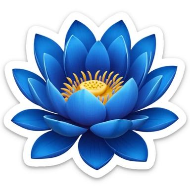 Blue lotus  sticker