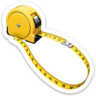  rolled out measure tape sticker