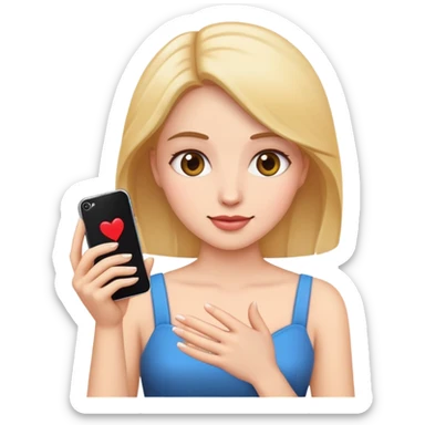 woman proposing iphone emoji  sticker