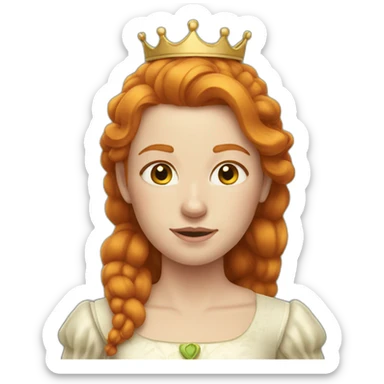 Ginger queen sticker