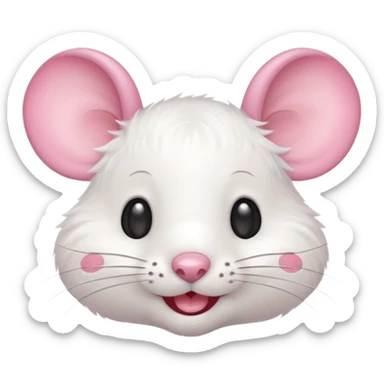 Cute Mouse face side view 🐭 sticker