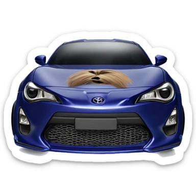 Chewbacca’s teeth grill Toyota 86 ,blueberry color,chrome wheels  sticker