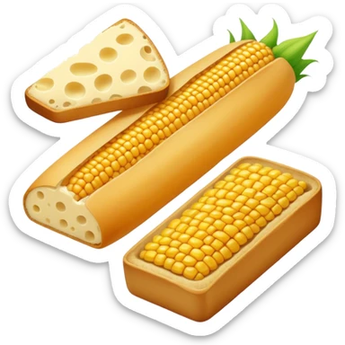 corn cheese and bread sticker