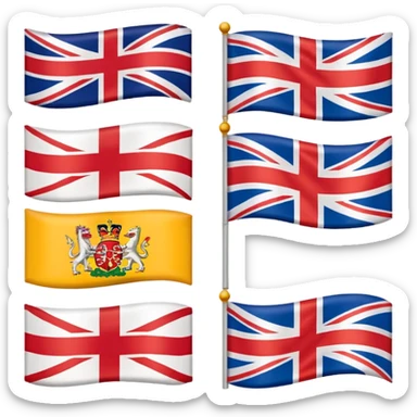 Great Britain, uk, England, Scotland, wales, flags sticker