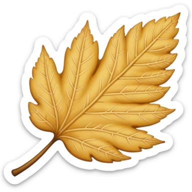 Une feuille blonde sticker