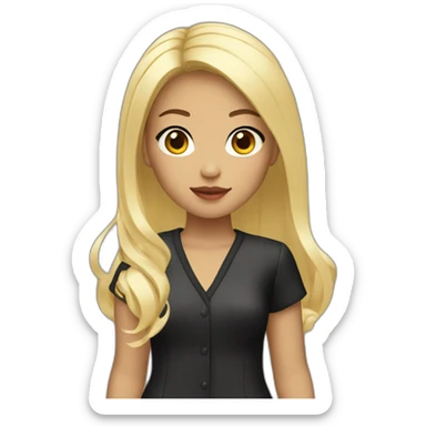 Blonde Chanel Asian Girl sticker