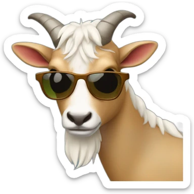 cabra gafas de sol sticker