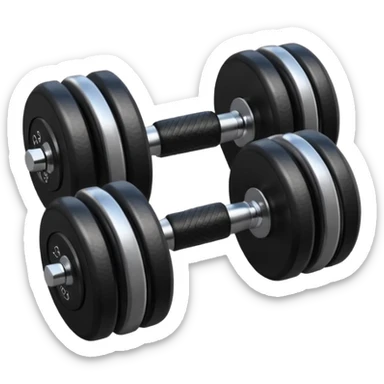 generate dumbbells with metal and leather inserts
 sticker