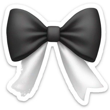 white bow sticker