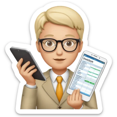 customized investment plan with human sticker